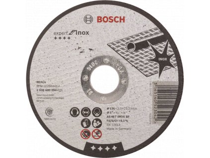 BOSCH Expert for Inox rovný deliaci kotúč na nerez 125mm (2.0 mm)