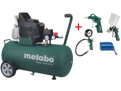 METABO Basic 250-50 W olejový kompresor + set LPZ 4