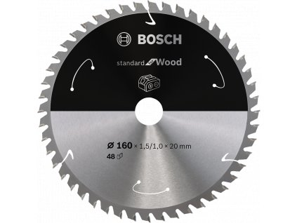 BOSCH 160x20mm Standard for Wood (48 zubů)