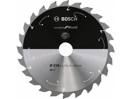 BOSCH 216x30mm Standard for Wood (24 zubů)