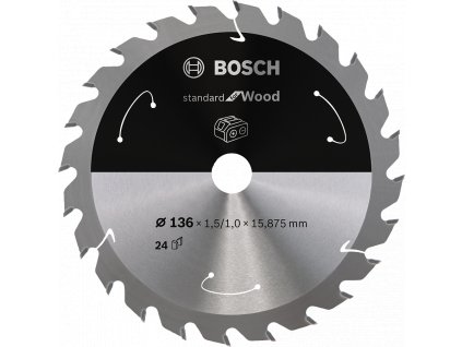 BOSCH 136x15,8mm Standard for Wood (24 zubů)