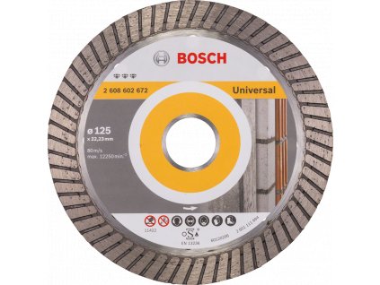 BOSCH DIA kotúč Best for Universal Turbo 125mm (22.23/2.2 mm)