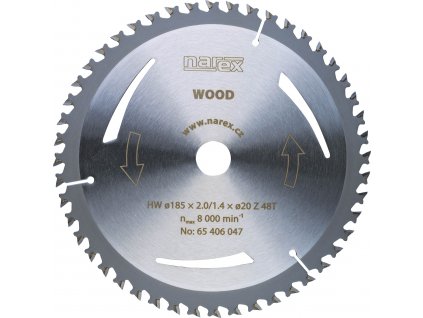 NAREX pilový kotouč WOOD 185 × 2,0/1,4 × 20 Z48T