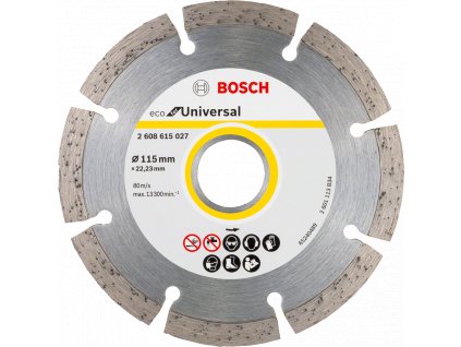 BOSCH 115x22,23mm DIA univerzálny rezný kotúč ECO for Universal (2 mm)