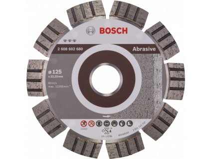 BOSCH DIA kotúč Best for Abrasive 125mm (22.23/2.2 mm)