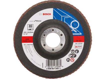 BOSCH X551 (G80) 125mm lamelový kotúč na kov Expert for Metal - jemný, rovný