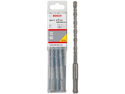 BOSCH 10 ks vrtáků 7x100mm SDS-plus-5