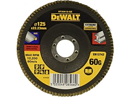 DeWALT DT30612 (G60) 125mm lamelový kotúč na kov Extreme - stredne hrubý, plochý
