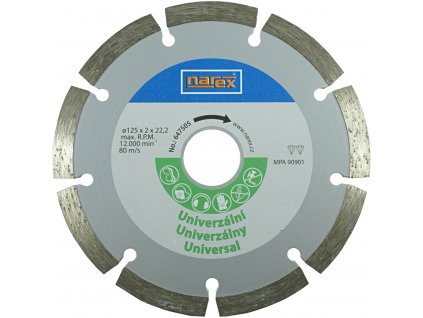 NAREX 125x22.23mm DIA univerzálny rezný kotúč Dia 125 Universal