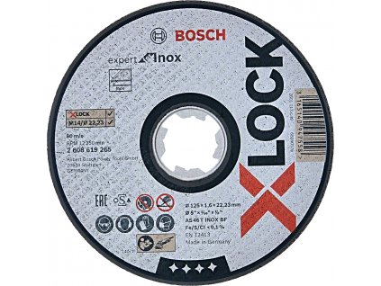 BOSCH Expert for Inox deliaci kotúč na nerez X-LOCK (125/1.6 mm)