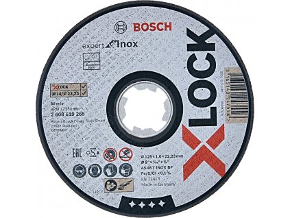 BOSCH Expert for Inox dělící kotouč na nerez X-LOCK (125/1.6 mm)