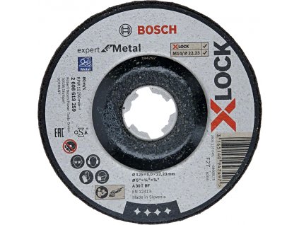 BOSCH Expert for Metal brusný kotouč X-LOCK 125mm (6 mm)