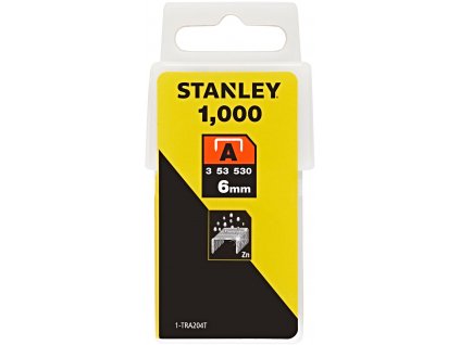 STANLEY 1-TRA204T spony LD typ A - 11,3 mm, délka 6 mm, balení 1000 ks