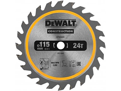 DeWALT TCT pilový kotouč 115mmx9,5mm (24z)