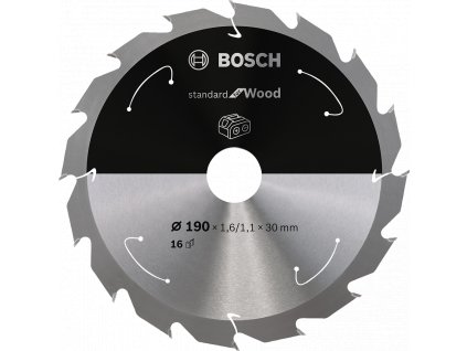 BOSCH 190x30mm Standard for Wood (16 zubů)