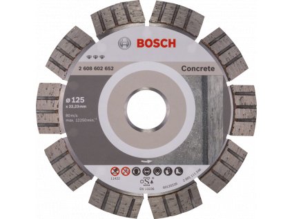 BOSCH 125x22,23mm DIA kotúč na rýchle rezanie betónu Best for Concrete