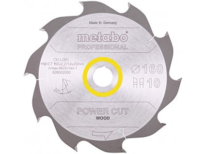 METABO Power Cut Wood Professional 160x20mm (10Z)
