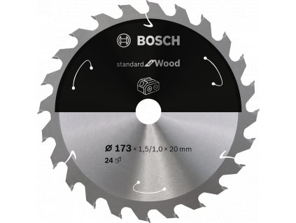 BOSCH 173x20mm Standard for Wood (24 zubů)