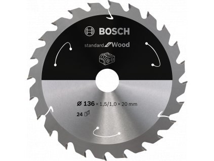 BOSCH 136x20mm Standard for Wood (24 zubů)
