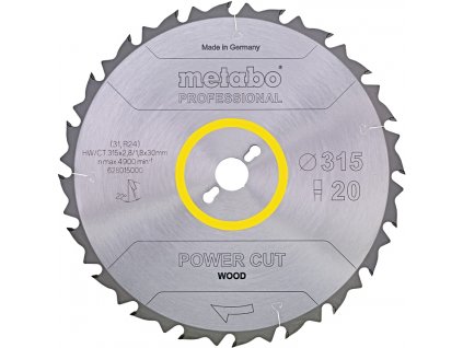 METABO Power Cut Wood Professional 315x30mm (20Z)