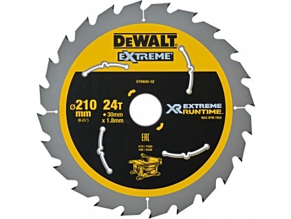 DeWALT 210x30mm pilový kotouč Extreme ATB 20° (24z)