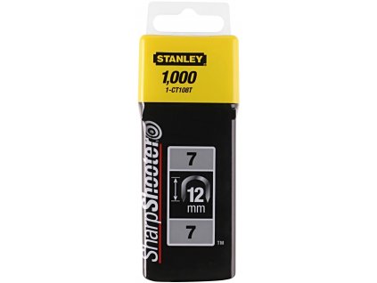 STANLEY 1-CT108T 12mm spony na kabely typ 7 CT100, balení 1000 ks