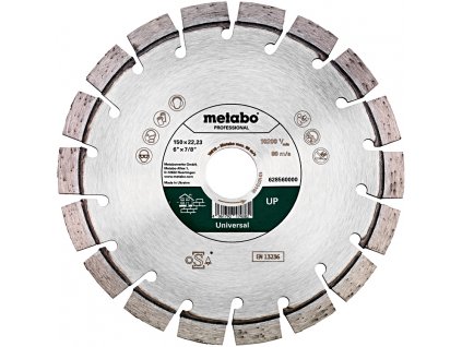 METABO 150x22.23mm univerzálny diamantový kotúč na rezanie stavebných materiálov "UP"