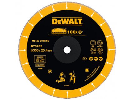 DeWALT DT3752 DIA kotouč na kov, dlažbu, beton 355mm (25,4 mm)