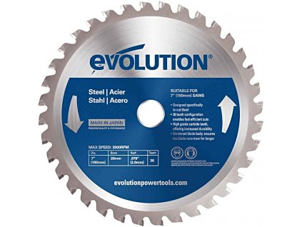 EVOLUTION EV018031 180x20mm (36Z) pílový kotúč na rezanie ocele