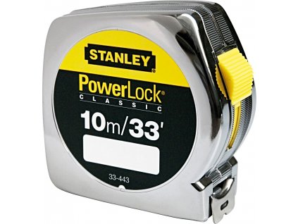 STANLEY 0-33-443 svinovací metr Powerlock ABS m/palce 10 m x 25 mm