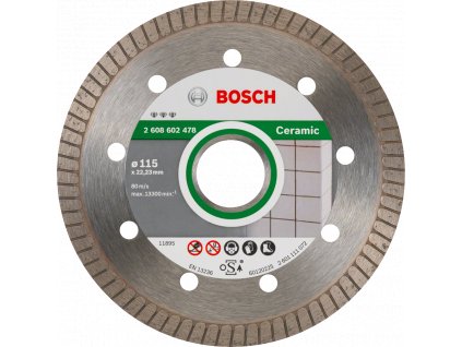 BOSCH DIA kotúč Best for Ceramic Extraclean Turbo 115mm (22.23/1.4 mm)