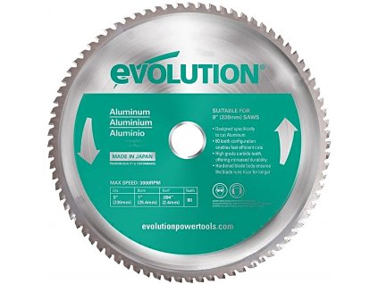 EVOLUTION EV023080 230x25, 4mm (80Z) pílový kotúč na hliník