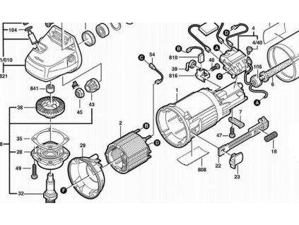 BOSCH kryt vynutí motoru pro PWS 600