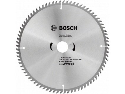 BOSCH Eco for Wood kotouč 254x30 mm (80 zubů)