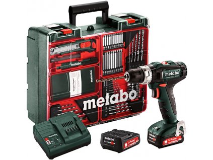 METABO PowerMaxx SB 12 Set (2x2Ah) aku príklepová vŕtačka + Mobilná dielňa