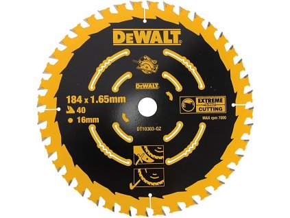 DeWALT pilový kotouč Extreme ATB 20° 184x16mm (40 zubů)