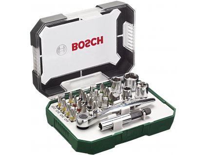 BOSCH 26dílná šroubovací sada s ráčnou