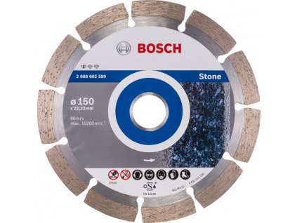 BOSCH 150x22,23mm DIA kotúč na kameň a žulu Standard for Stone (2,0 mm)