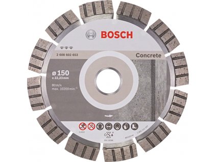 BOSCH 150x22,23mm DIA kotúč rýchle delenie betónu Best for Concrete (2.4 mm)