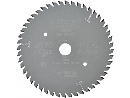 DeWALT DT1086 pilový kotouč na laminát 165mm (20 mm, 48 zubů)