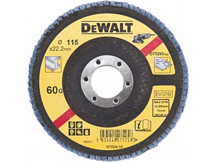 DeWALT DT3293 lamelový kotouč na kov 115mm (zrnitost 60G, plochý)