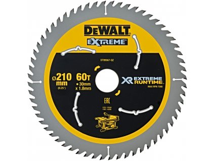 DeWALT 210x30mm pilový kotouč Extreme ATB 20° (60z)