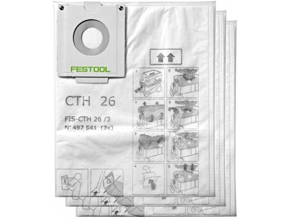 FESTOOL FIS-CTH 26/3 filtrační sáčky pro CTH 26 (3 ks)