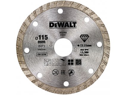 DeWALT DT3702 115x22.23mm DIA kotúč Turbo na murovacie materiály