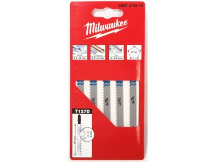 MILWAUKEE T 127 D 75mm pílový plátok na kov, hliník a plast (5 ks)