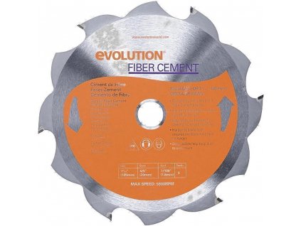 EVOLUTION EV018595 185x20mm (12Z) pílový kotúč na cementotrieskové dosky CETRIS R1