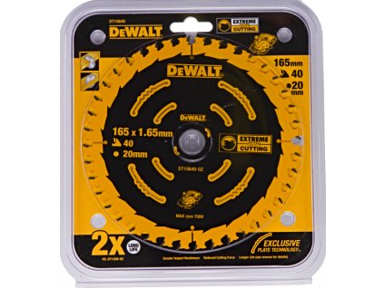 DeWALT DT10640 pilový kotouč Extreme ATB 20° 165x20mm (40 zubů)