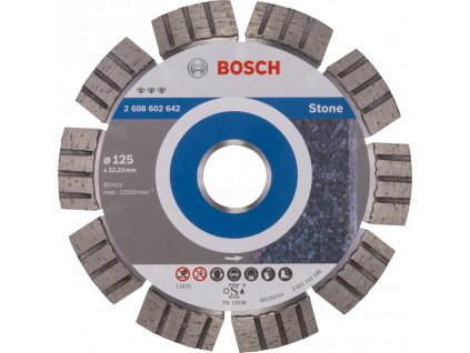 BOSCH 125x22,23mm DIA kotúč na rýchle rezanie kameňa Best for Stone (2,2 mm)