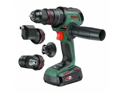 BOSCH AdvancedImpact 18V-80 Quicksnap (2x 2,5 Ah) aku príklepový skrutkovač + AL18V-44 (Set - 3 nástavce)