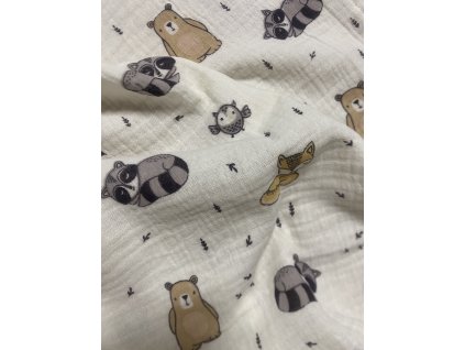 Mušelínová plena- mýval